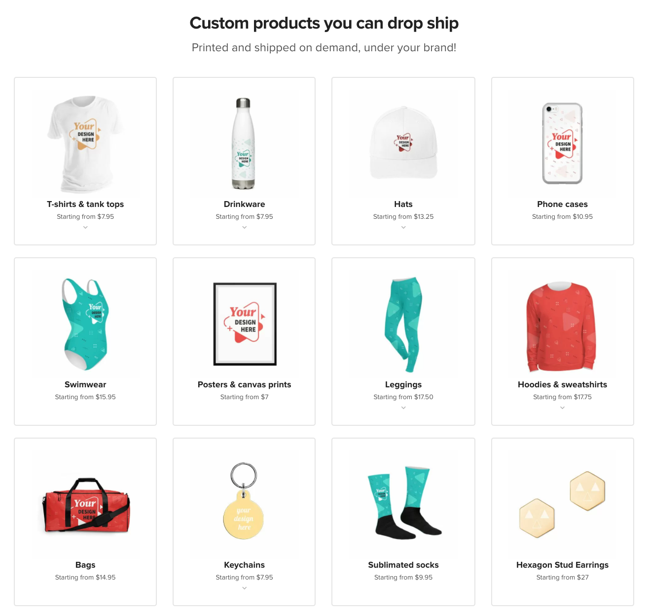 Print-on-Demand Products 
